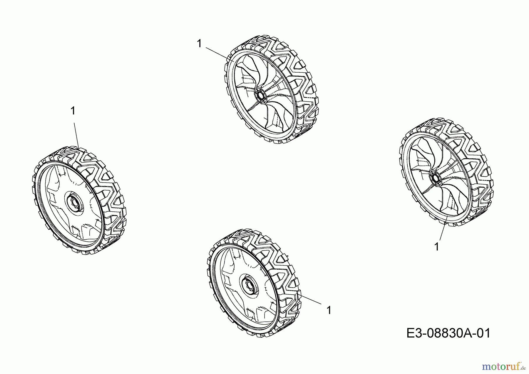  Cub Cadet Motormäher SC 100 11A-A92J710  (2016) Räder