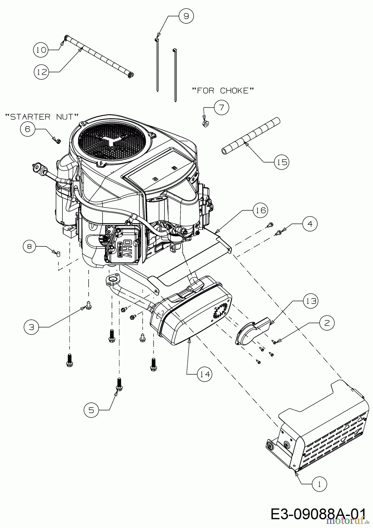  Gutbrod Rasentraktoren GLX 105 RH-K 13HI91GN690  (2016) Motorzubehör