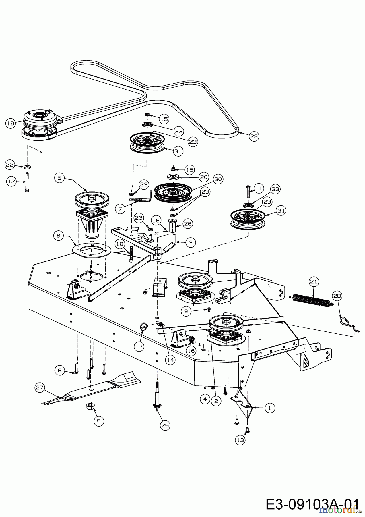  Cub Cadet Zero Turn Z-Force LZ 60 17BIDAGD010  (2015) Mähwerk D (60