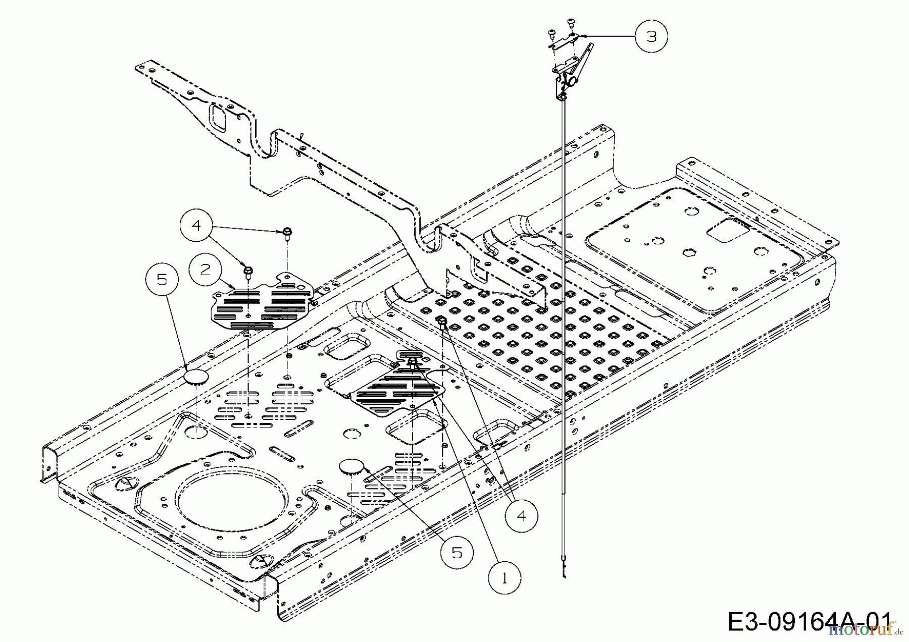  Cub Cadet Zero Turn RZT 42 17ADCACS603  (2015) Halteplatten Rahmen
