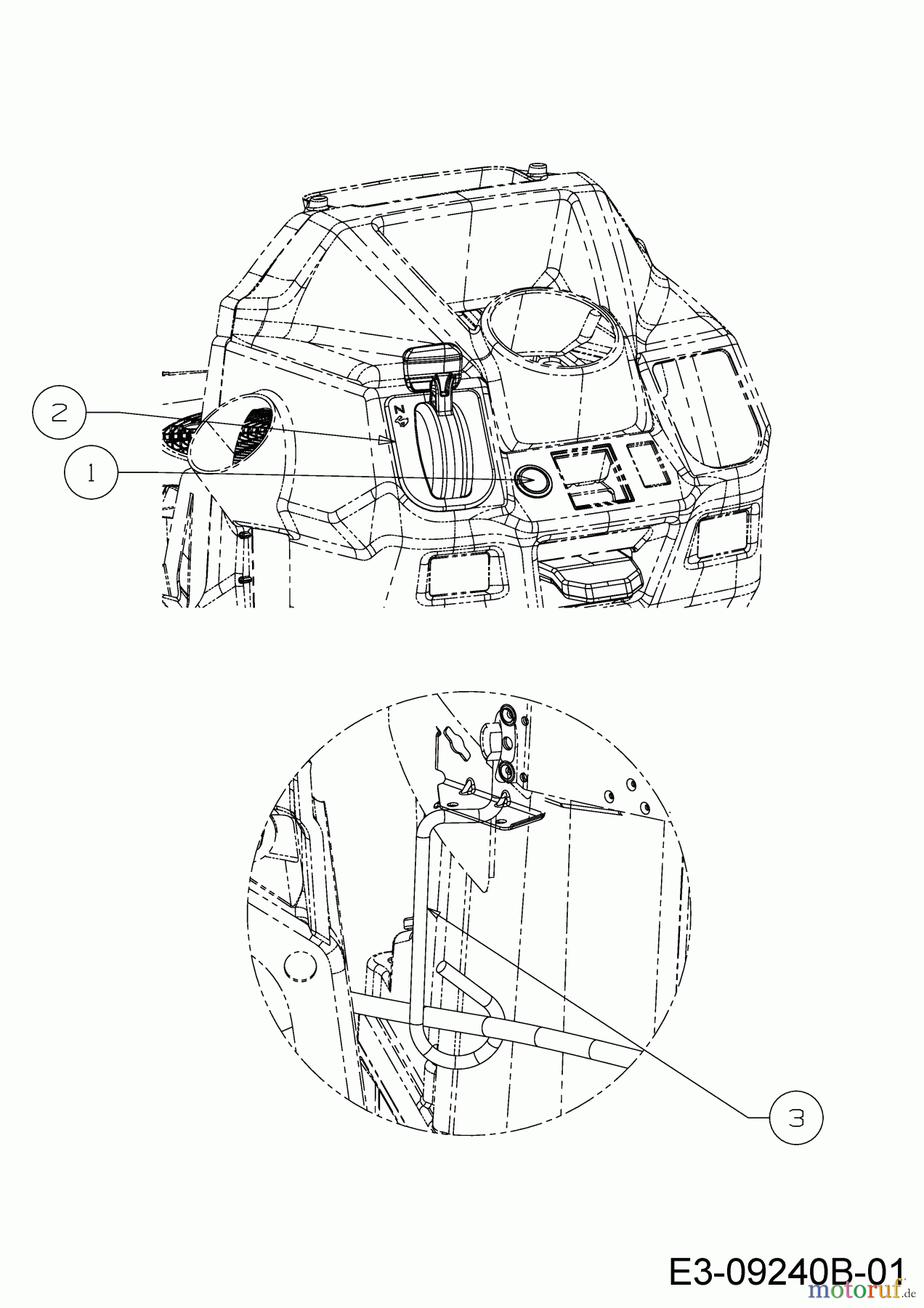  Troy-Bilt Gartentraktoren Super Bronco GT 54 FAB 14A7A3KA066  (2018) Gaszug