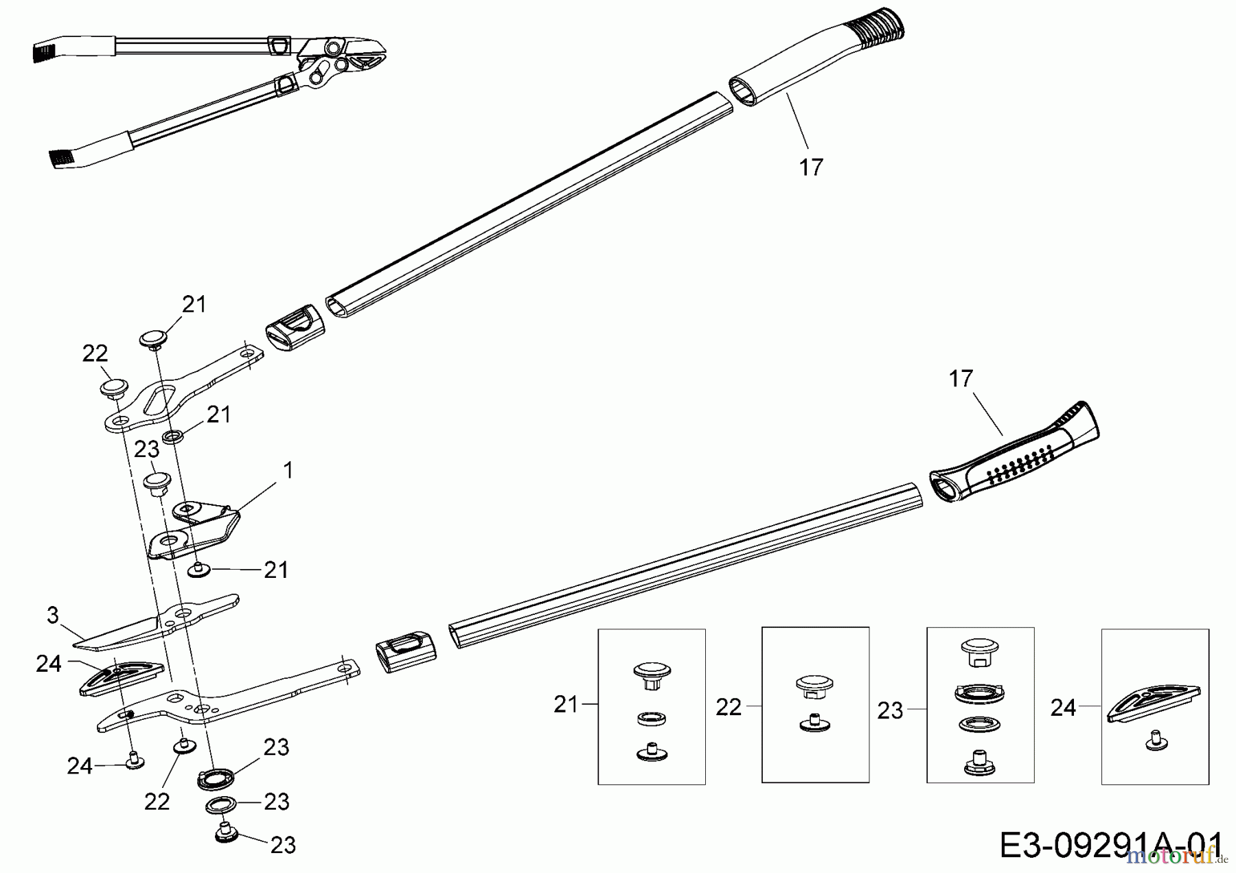  Troy-Bilt Astscheren Power Cut RS 750 (TB) 490-851-Y026  (2016) Grundgerät