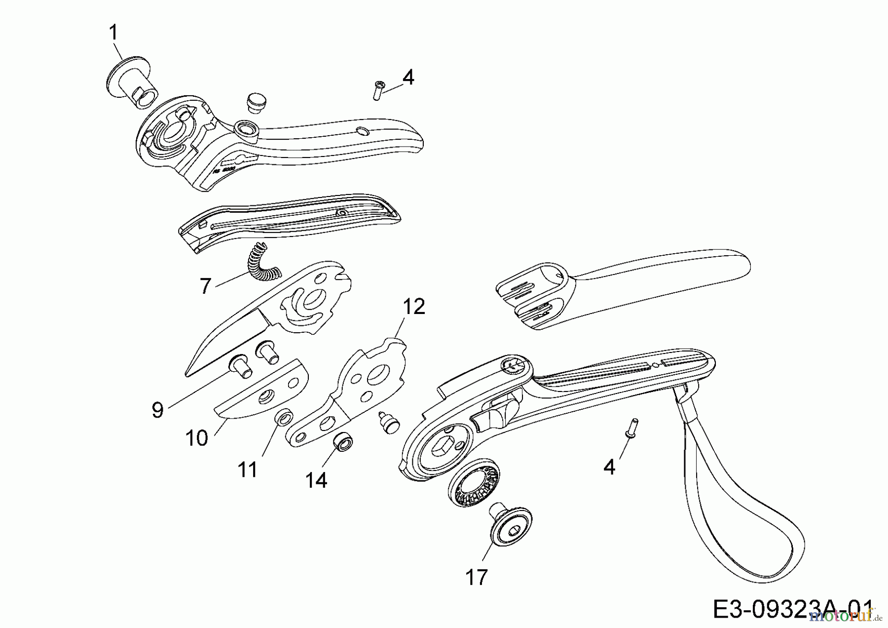  Troy-Bilt Gartenscheren RS 5000 (TB) 490-851-Y012  (2016) Grundgerät
