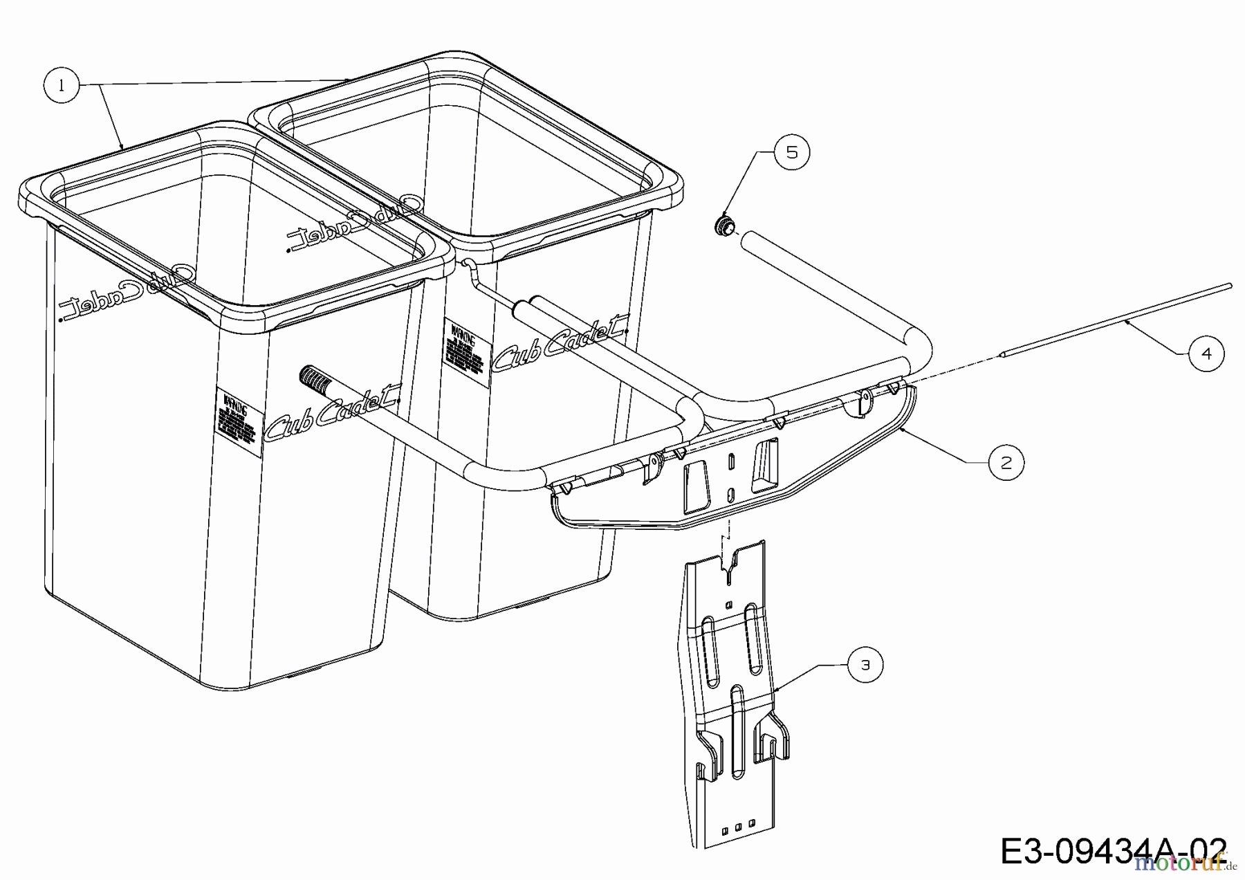  MTD Zubehör Zubehör Zero Turn Grasfangvorrichtung für RZT 42 19C70020100  (2016) Grasfangsack
