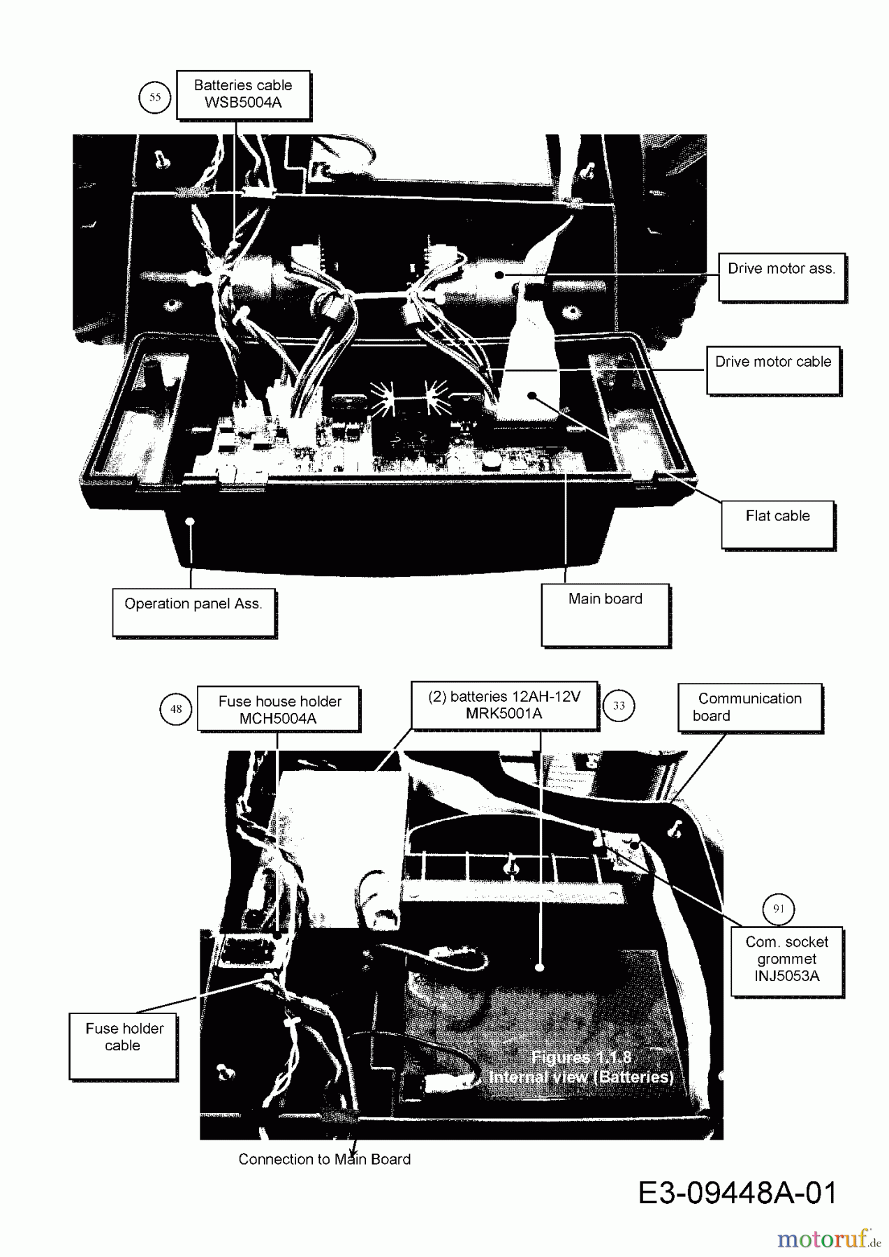  Wolf-Garten Mähroboter Robo Scooter 500 18AO05LA650  (2013) Sicherungshalter