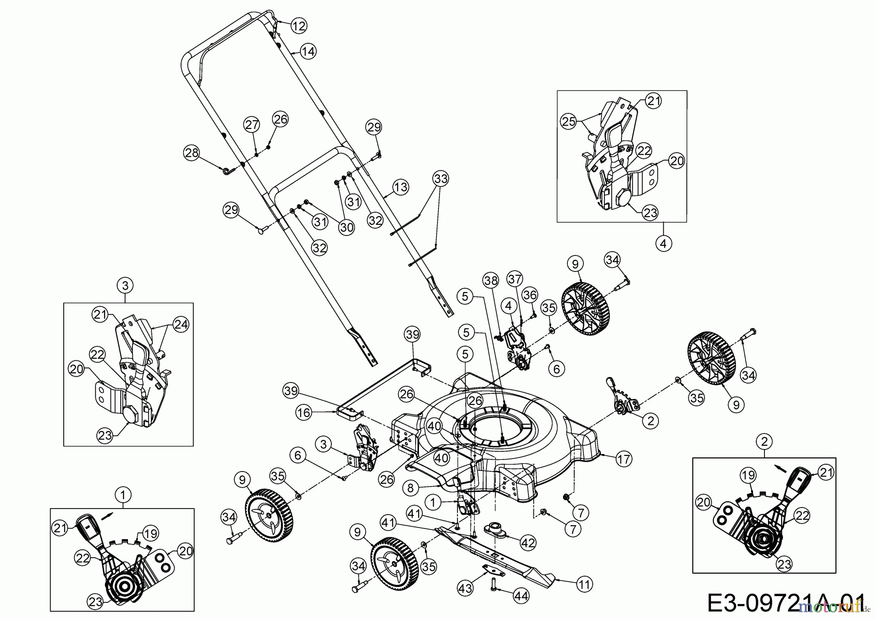 MTD Motormäher 51 BC-5 11A-075P600  (2018) Grundgerät