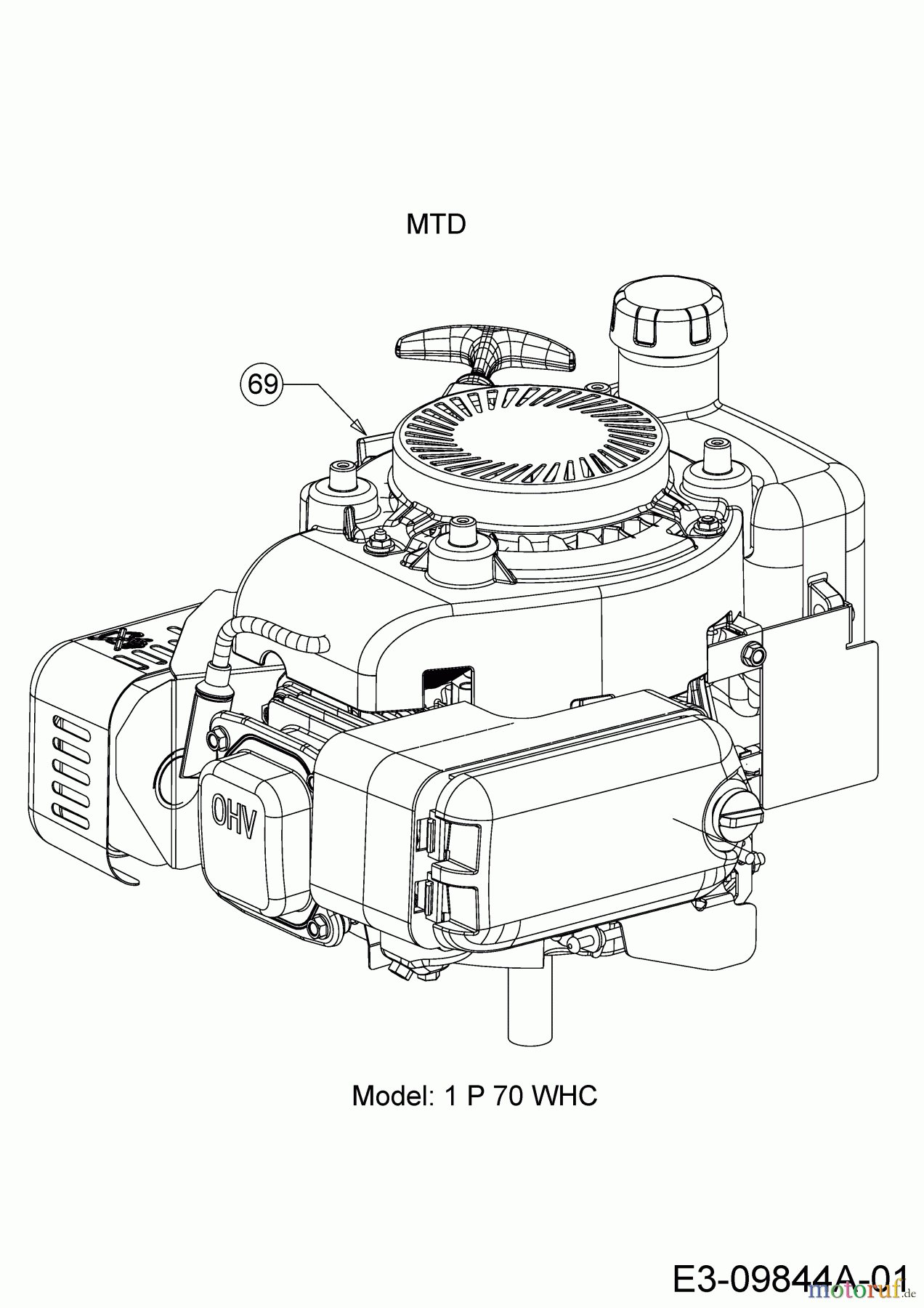  MTD Motorhacken T/245 21D-25MJ678  (2017) Motor MTD