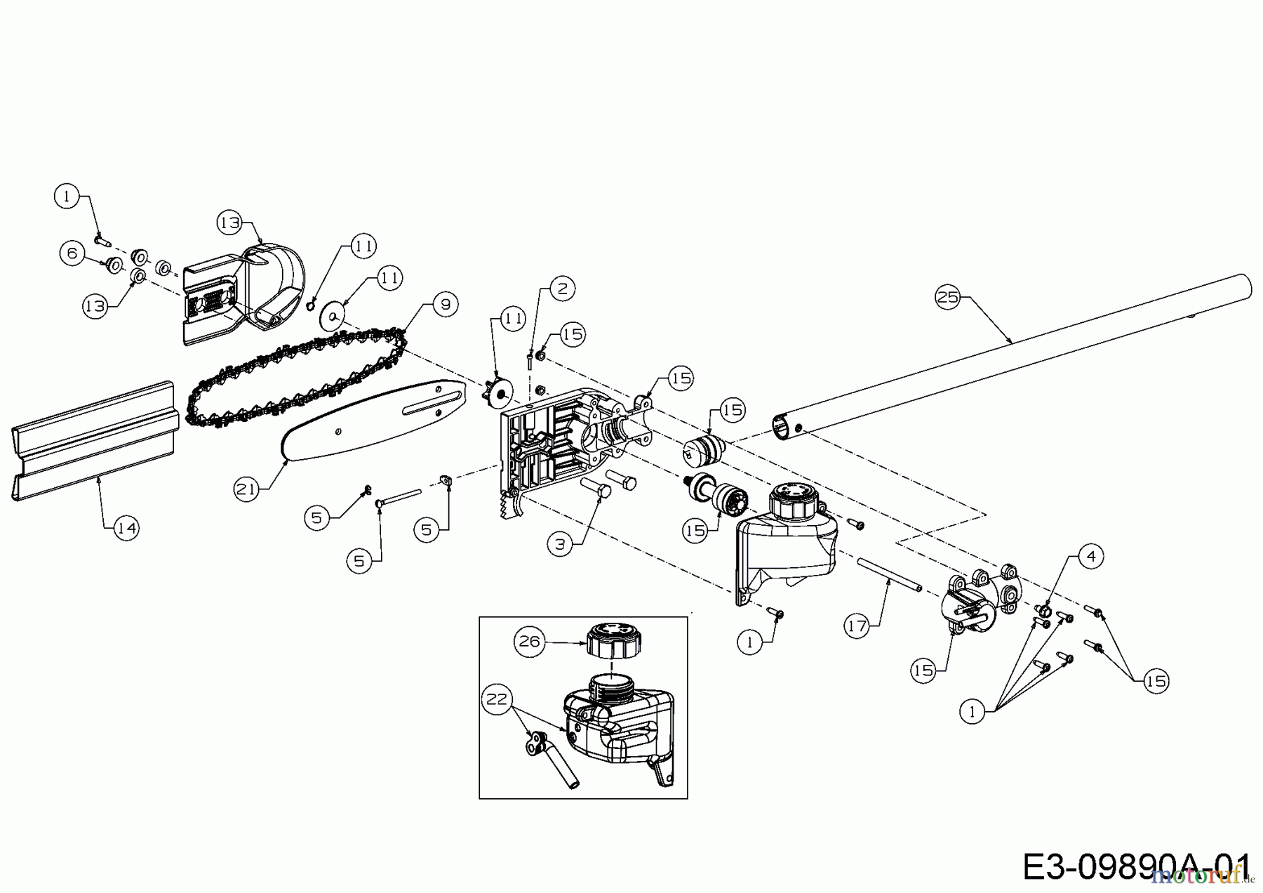  MTD Zubehör Zubehör Motorsensen, Trimmer Kettensäge PS 720 41AJPS-C902  (2016) Grundgerät