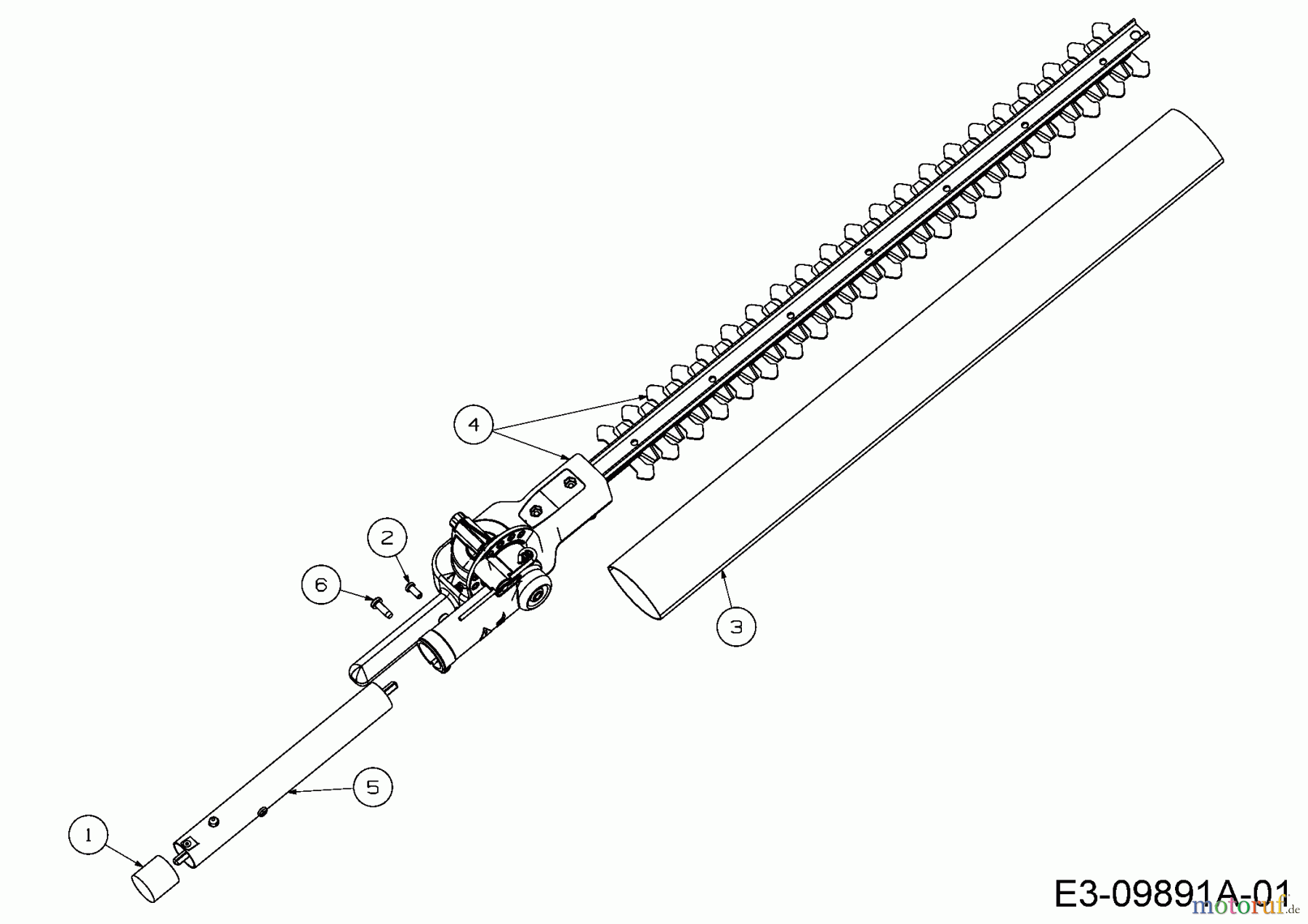  MTD Zubehör Zubehör Motorsensen, Trimmer Heckenschere AH 720/721 41BJAH-C902  (2017) Grundgerät