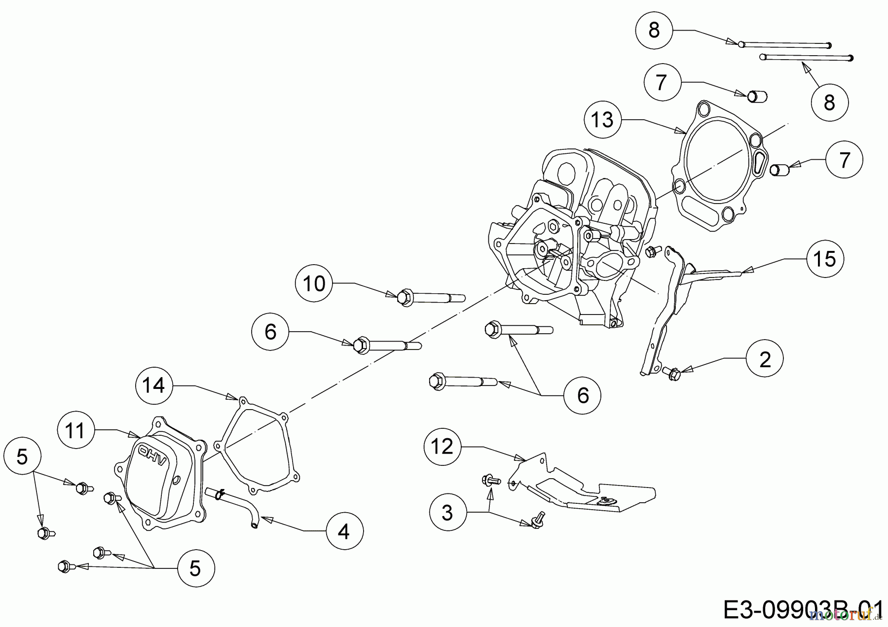  MTD-Motoren Horizontal 683-WHA 752Z683-WHA  (2018) Ventildeckel