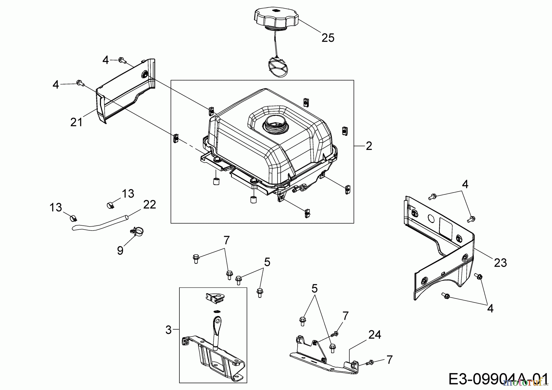  MTD-Motoren Horizontal 683-WH 752Z683-WH  (2017) Tank