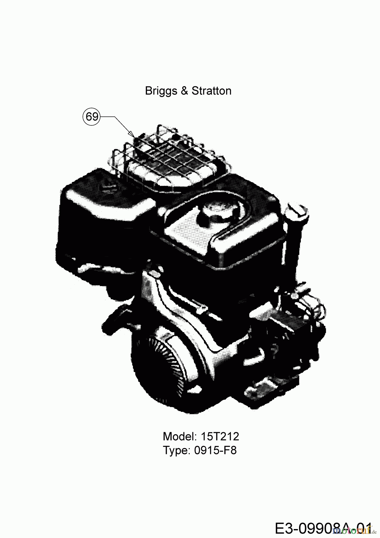  Troy-Bilt Häcksler CS 4325 24B-424M766  (2016) Motor Briggs & Stratton