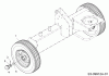 MTD LS 550 24AI550C678 (2018) Listas de piezas de repuesto y dibujos Wheels