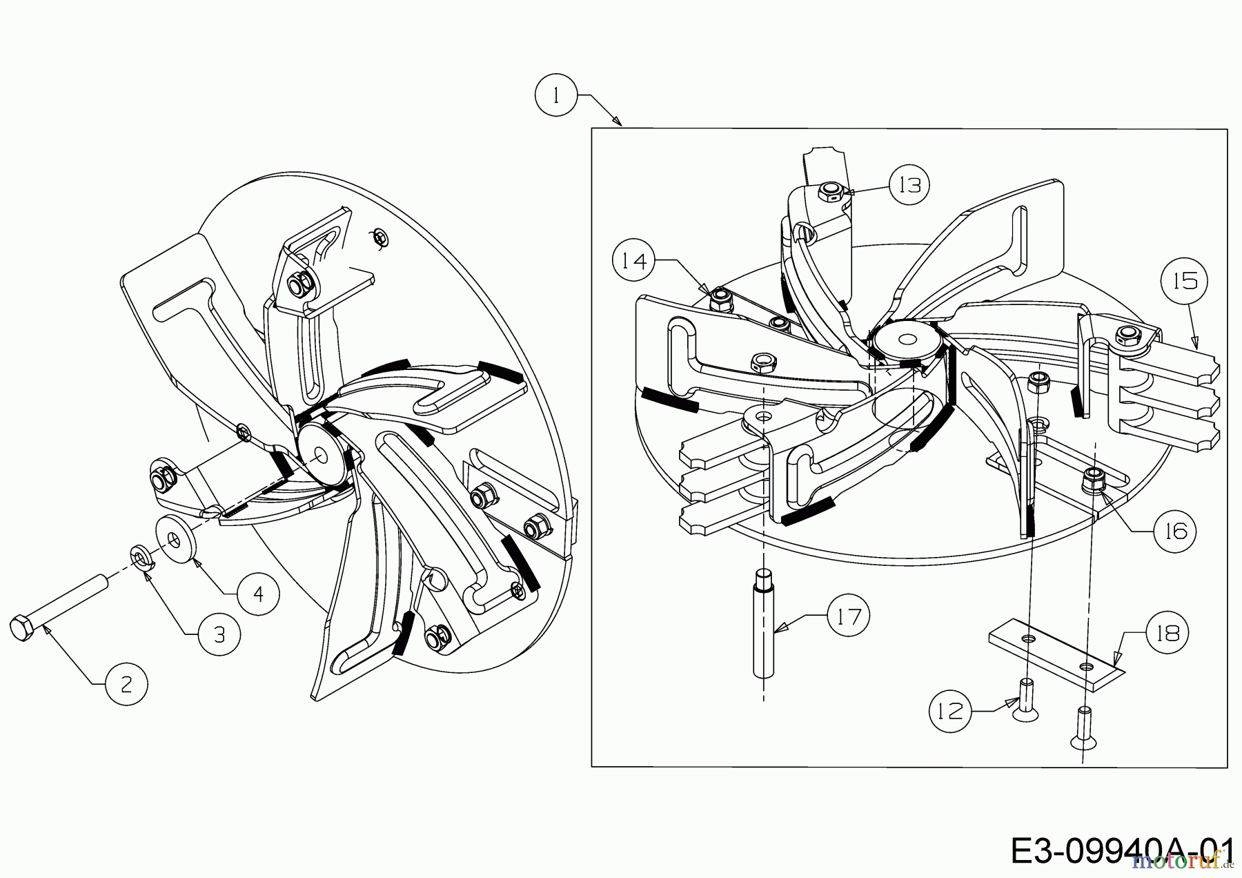  MTD Laubsauger mit Häckselfunktion 202 24A-202K678  (2018) Rotor;Messer