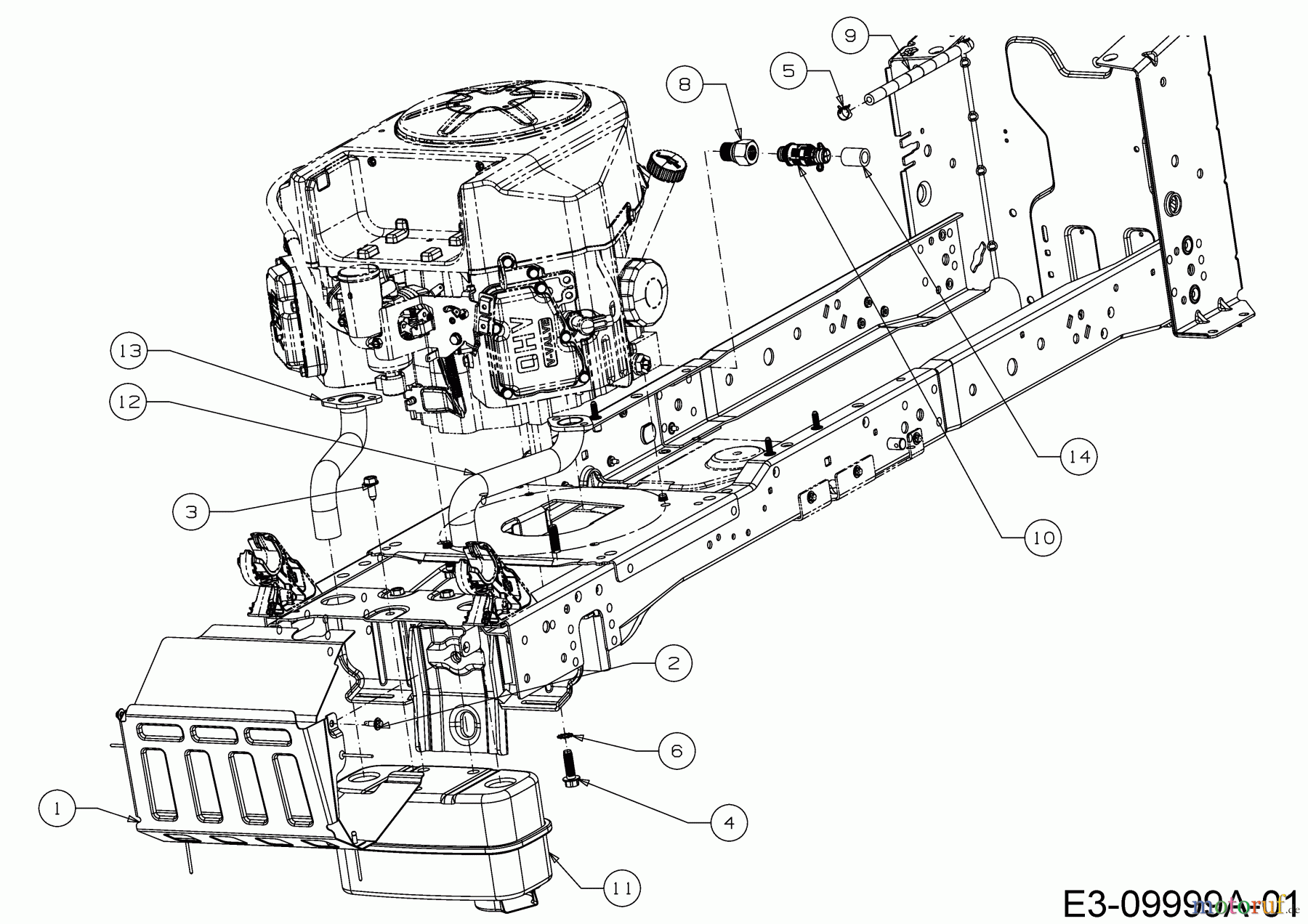  Cub Cadet Rasentraktoren XT2 PS107 13AGA1CS603  (2017) Motorzubehör