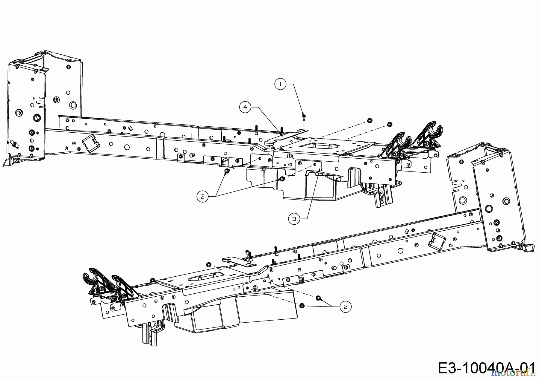  Cub Cadet Gartentraktoren XT 3 QS 137 14AIA5CA603  (2017) Keilriemenschutz