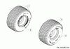 Massey Ferguson MF 50-22 ZT 17ARCACQ695 (2018) Listas de piezas de repuesto y dibujos Rear wheels 18x9.5