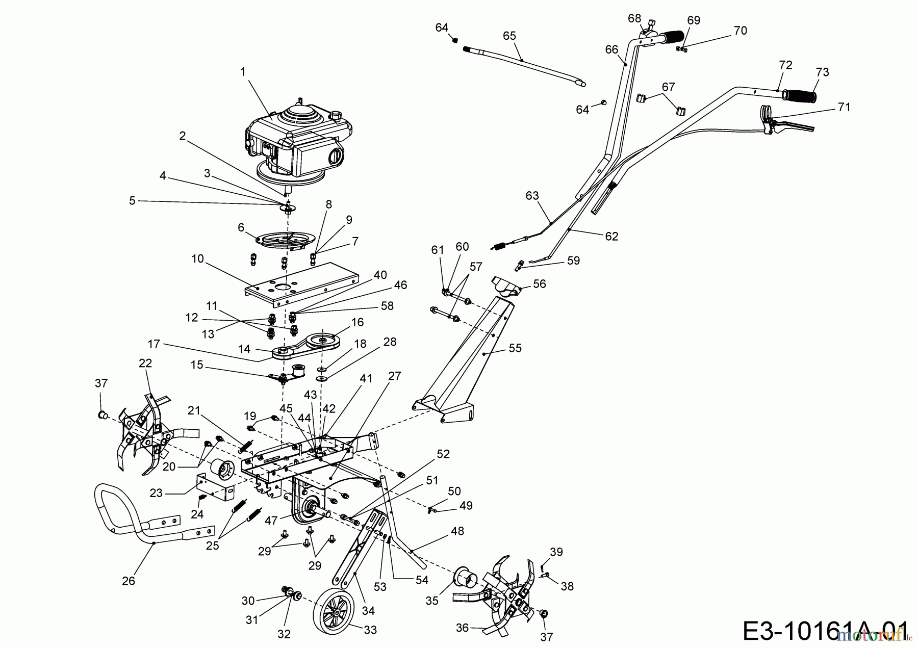  MTD Motorhacken T/35-37 21A-17M2678  (2017) Grundgerät