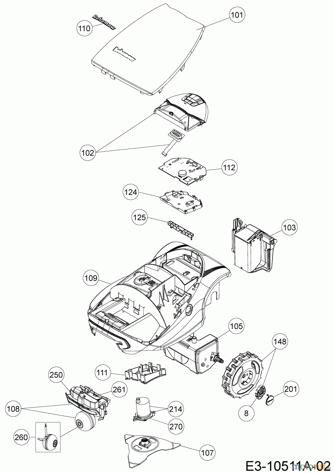  Robomow Mähroboter RC306 PRD7006A  (2014) Grundgerät