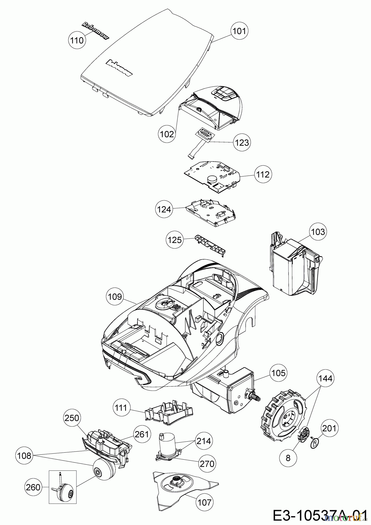  Robomow Mähroboter RC304U 22ACBA-A619  (2018) Grundgerät