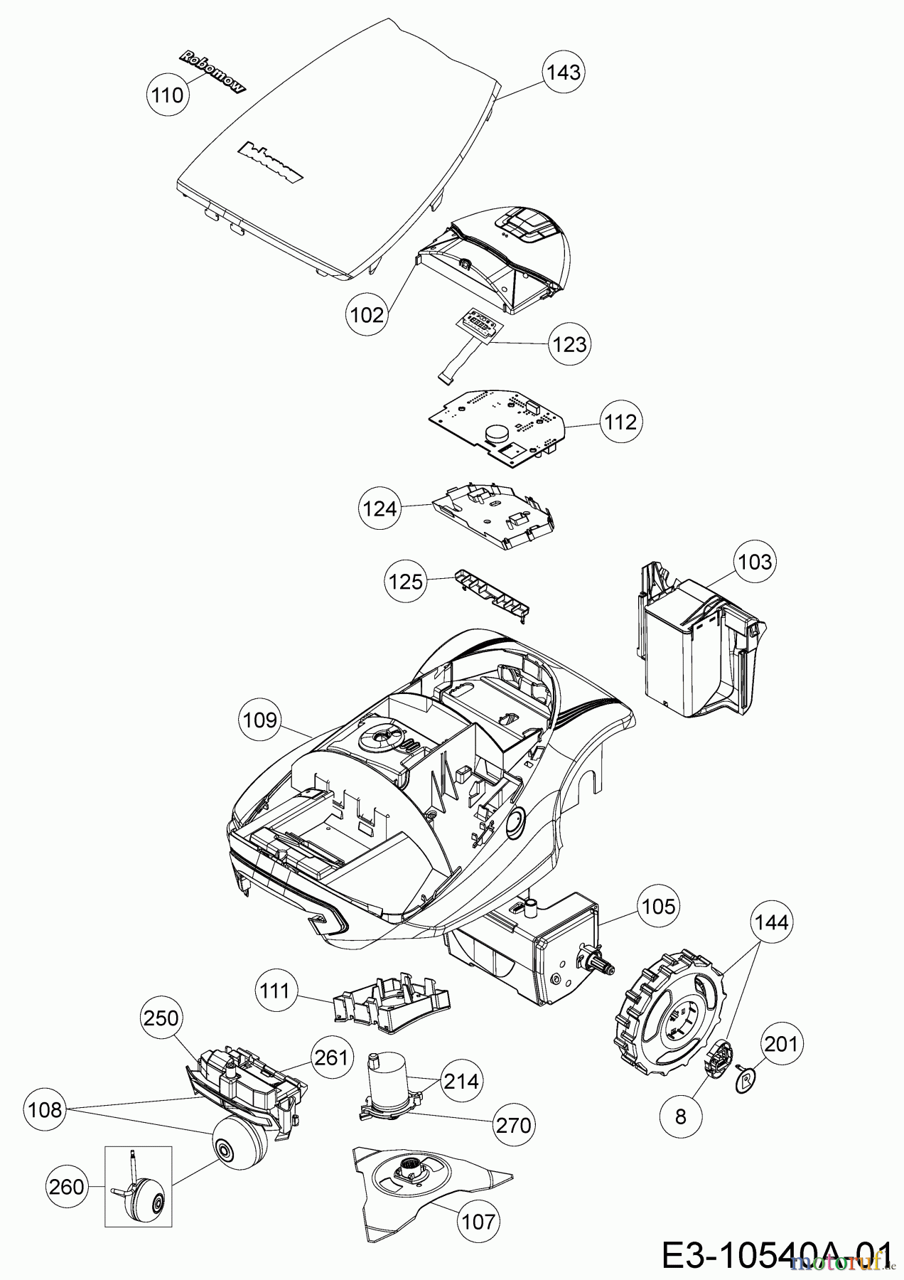 Robomow Mähroboter RC304U (Red) 22ACBR-A619 (2018) Grundgerät