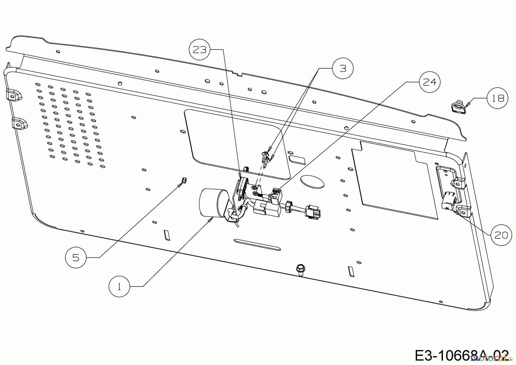  Cub Cadet Rasentraktoren XT2 PR106IE 13BZA1CR603  (2018) Füllstandsanzeige