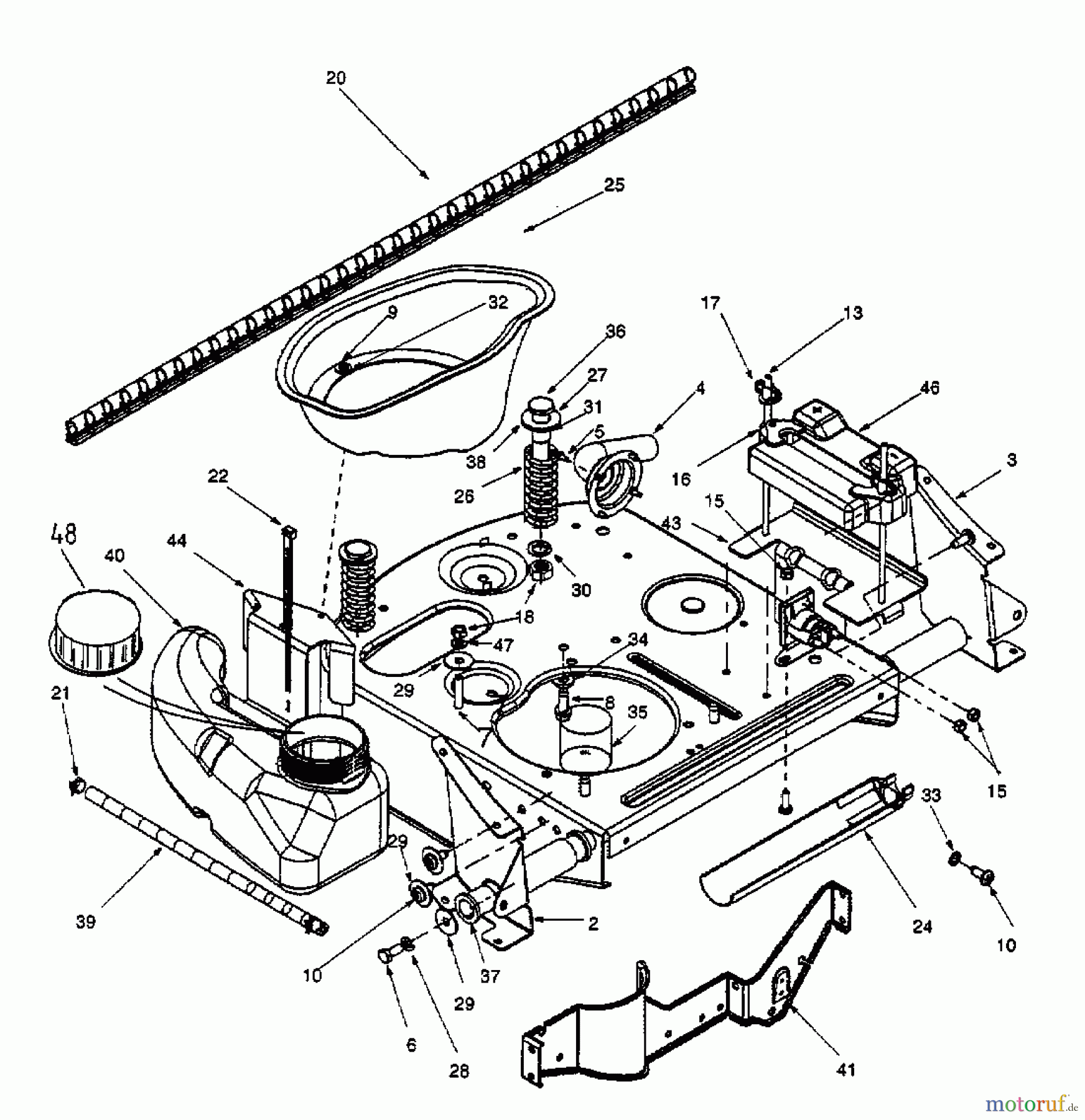  White Rasentraktoren RI 700 13A-312-679  (1999) Tank