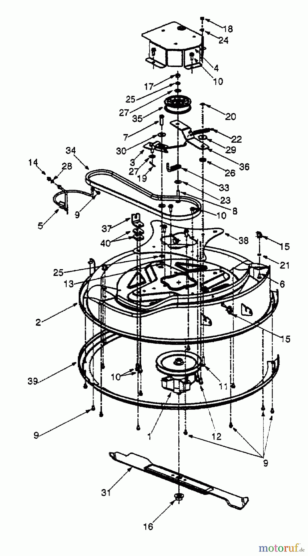  White Rasentraktoren RI 700 13A-312-679  (1999) Mähwerk 27,5