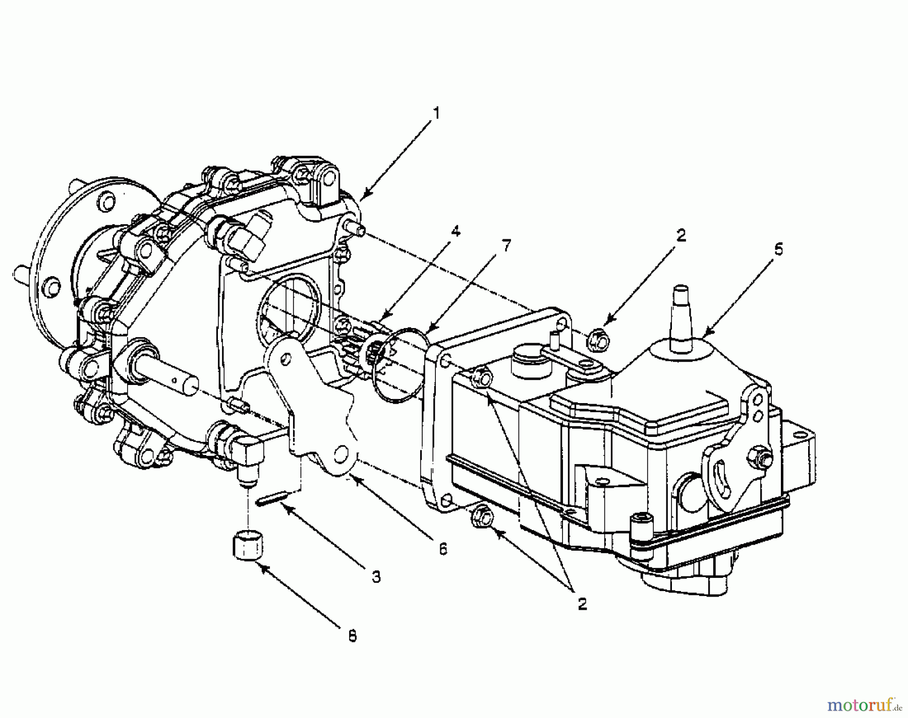  White Zero Turn ZTR Superior 53CA1A6M680  (2000) Getriebe, Hydrostat