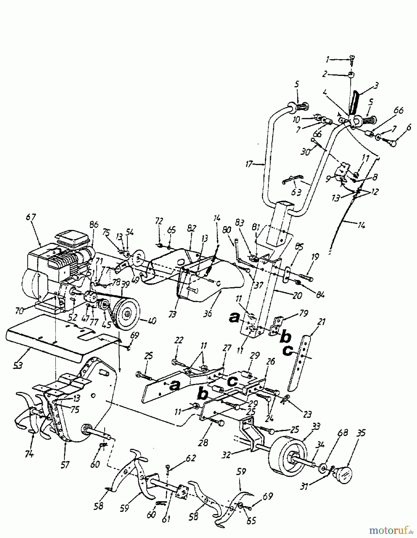  MTD Motorhacken T 035 21A-035-678  (1999) Grundgerät