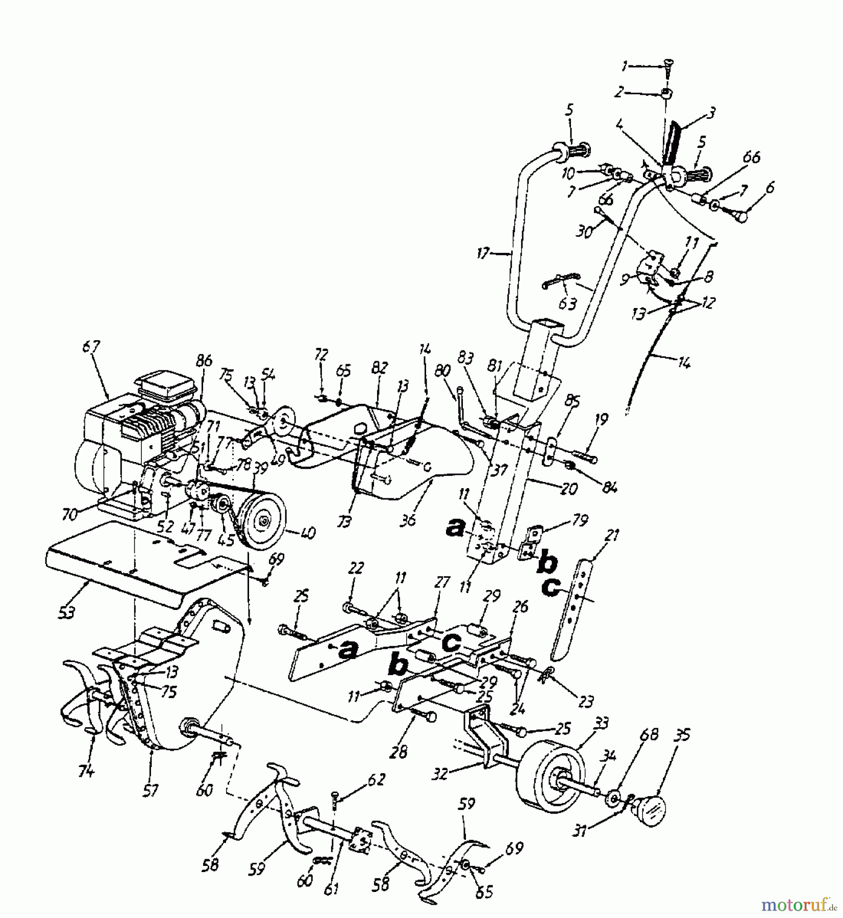  MTD Motorhacken T 035 21A-035-678  (2000) Grundgerät