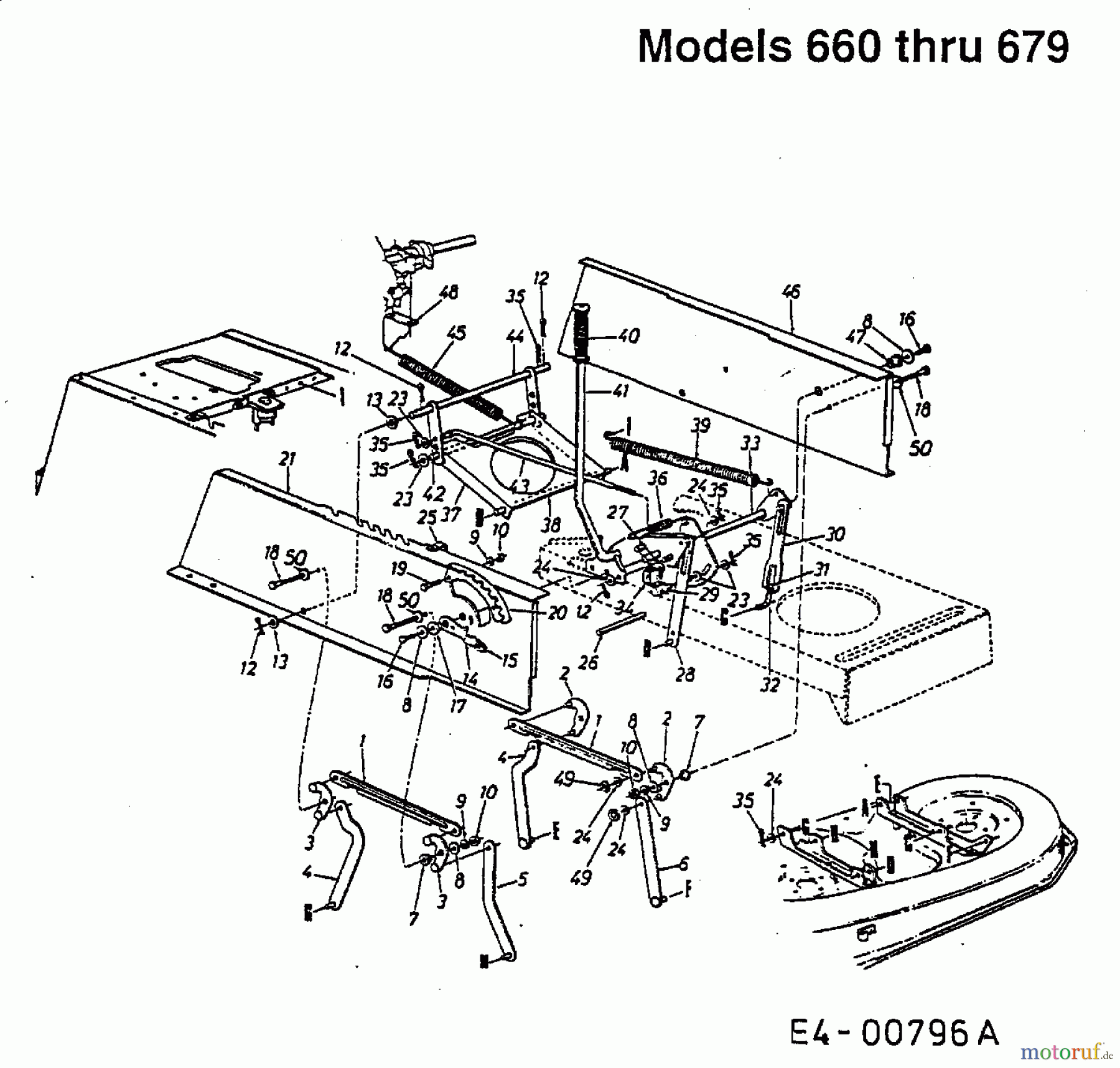 Fleurelle Rasentraktoren AM 1201 13BH663G619  (2001) Mähwerksaushebung