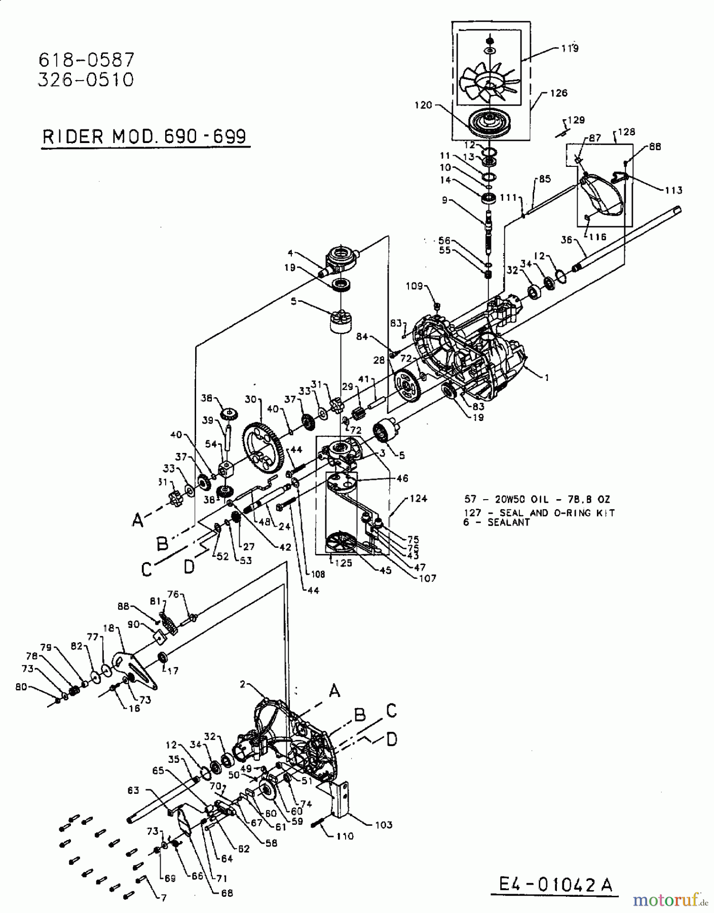  MTD ältere Modelle Rasentraktoren H/130 13AT698G678  (2003) Hydrostat