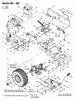 MTD H 180 13AT698G678 (2003) Listas de piezas de repuesto y dibujos Drive system, Pedals, Rear wheels