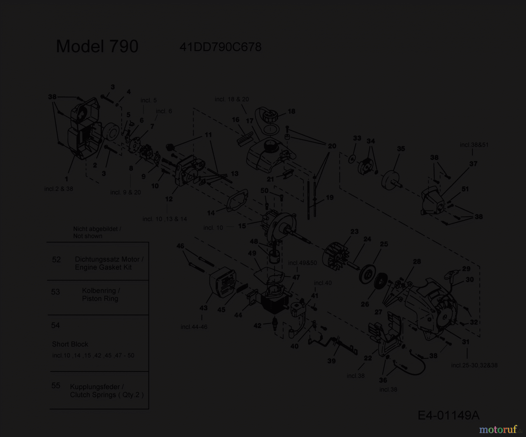  MTD Motorsensen 790 41DD790C678  (2004) Motor