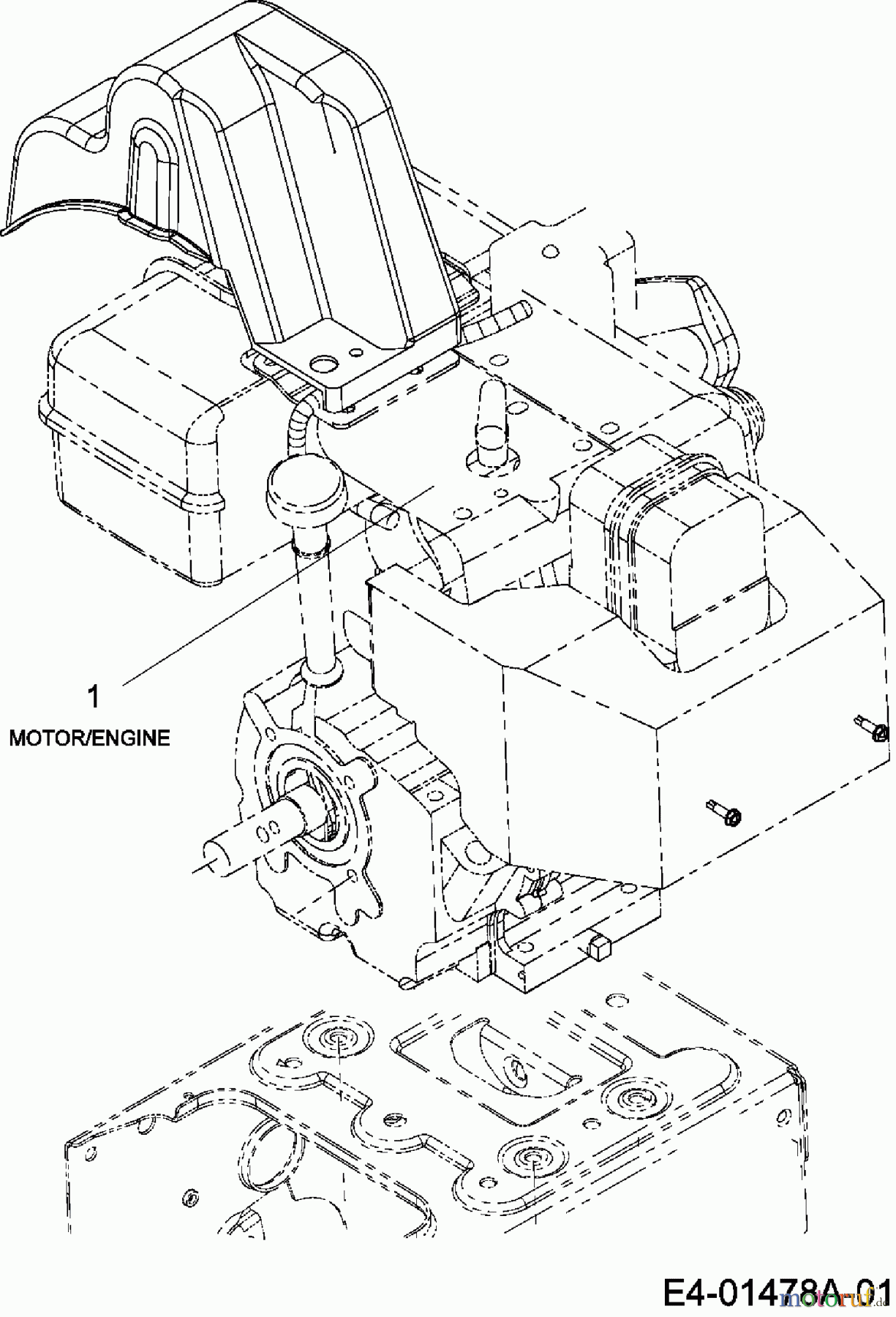  MTD Schneefräsen E 640 F 31AV6FHF678  (2007) Motor