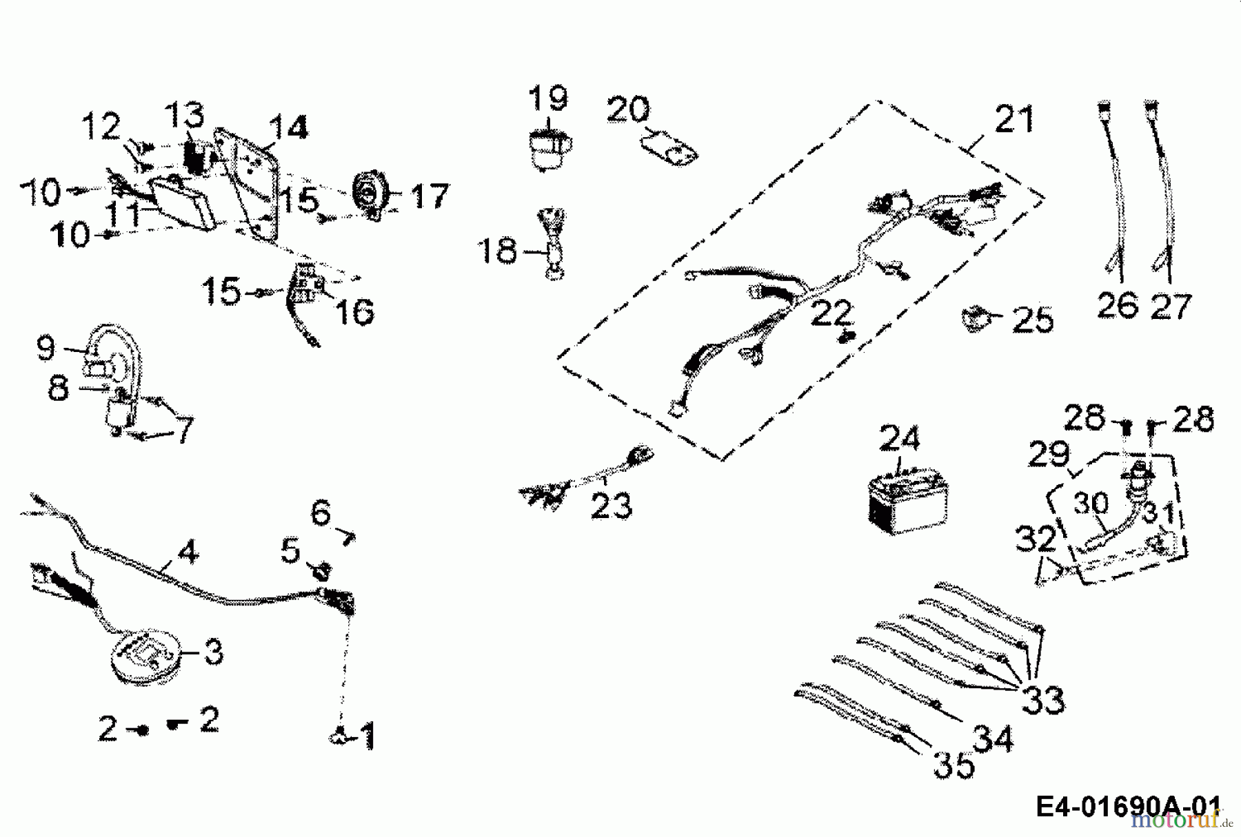  Cub Cadet Quads SP 50 36AA112-603  (2006) Elektroteile