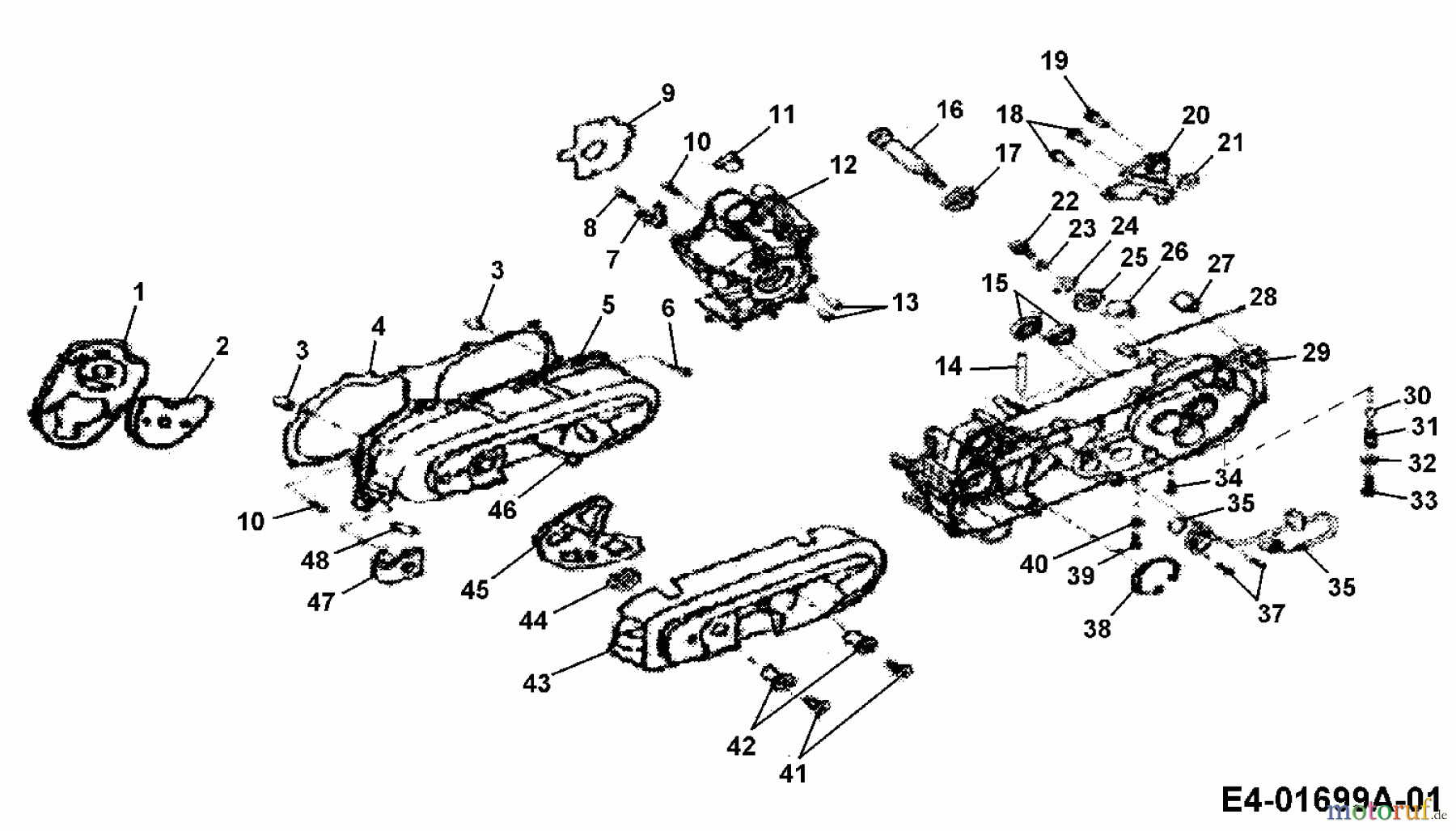  Cub Cadet Quads SP 100 36AA113-603  (2006) Kurbelgehäuse