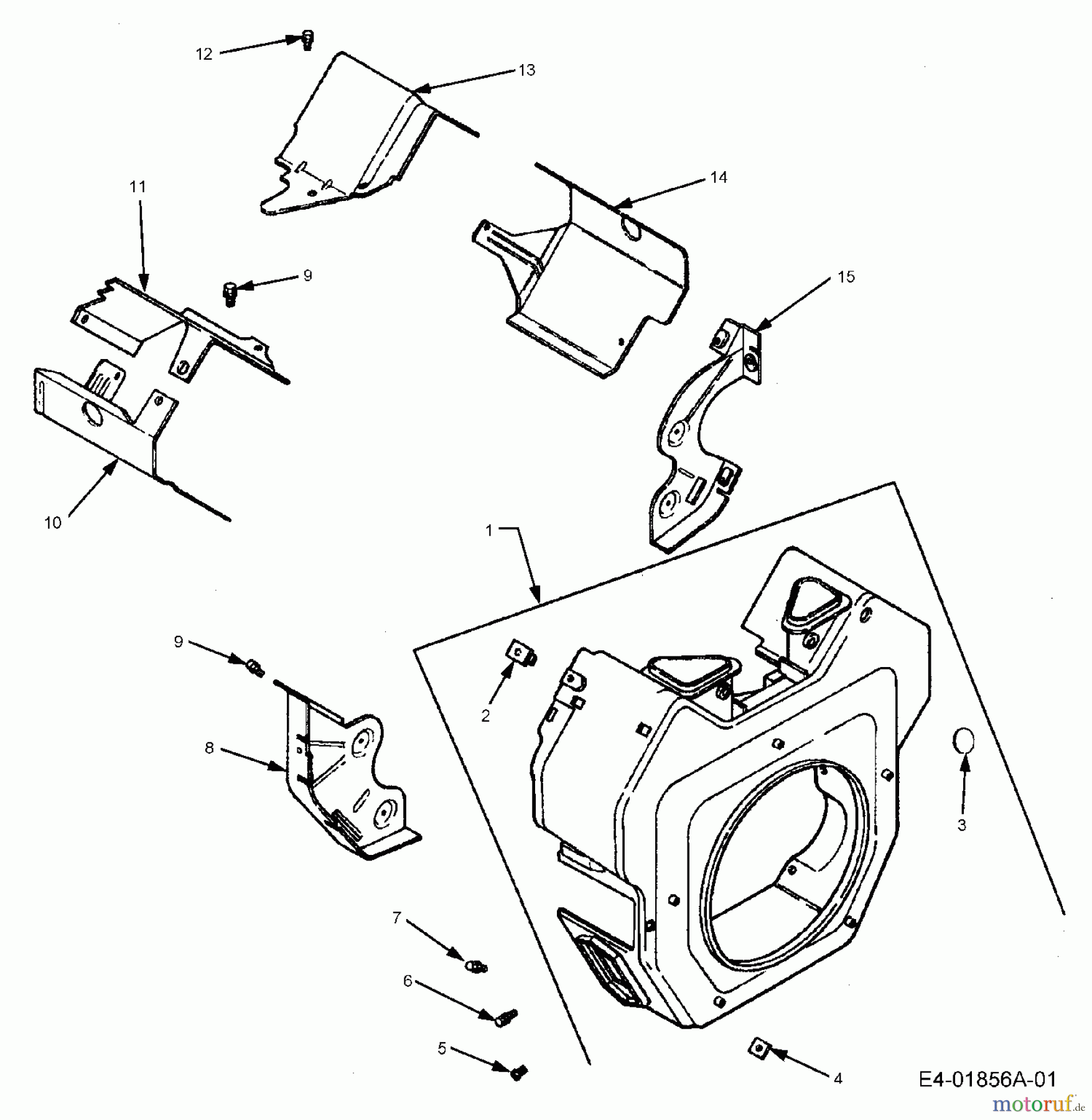  Cub Cadet Gartentraktoren HDS 2205 14A-2D7-603  (2005) Gebläsegehäuse