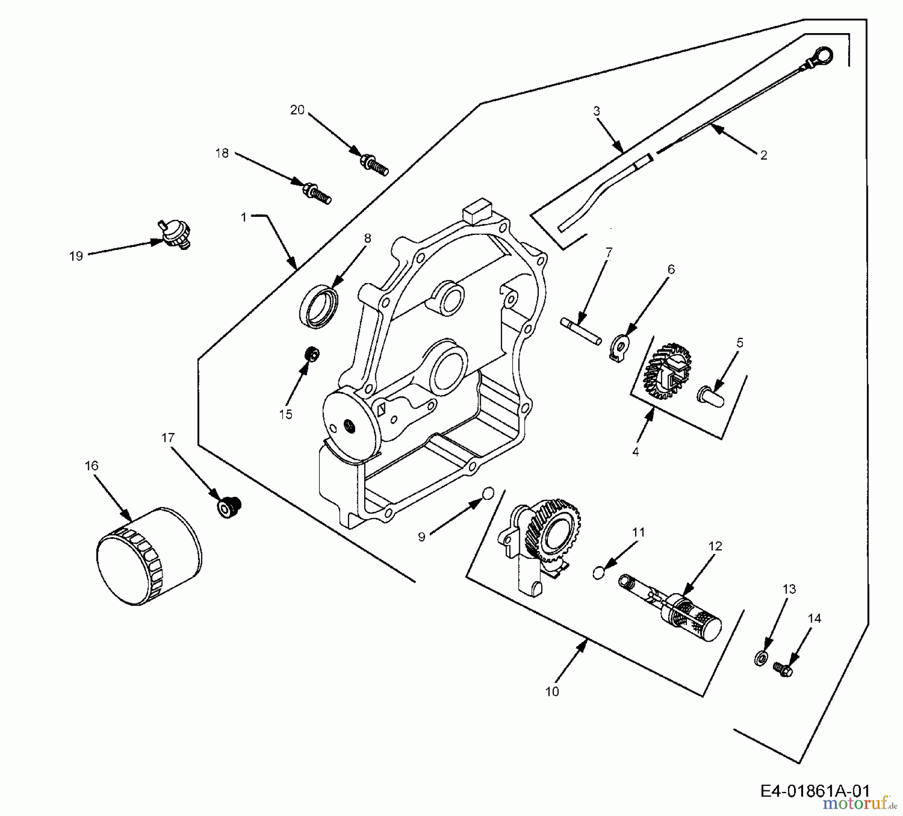  Cub Cadet Gartentraktoren HDS 2205 14A-2D7-603  (2005) Ölpumpe