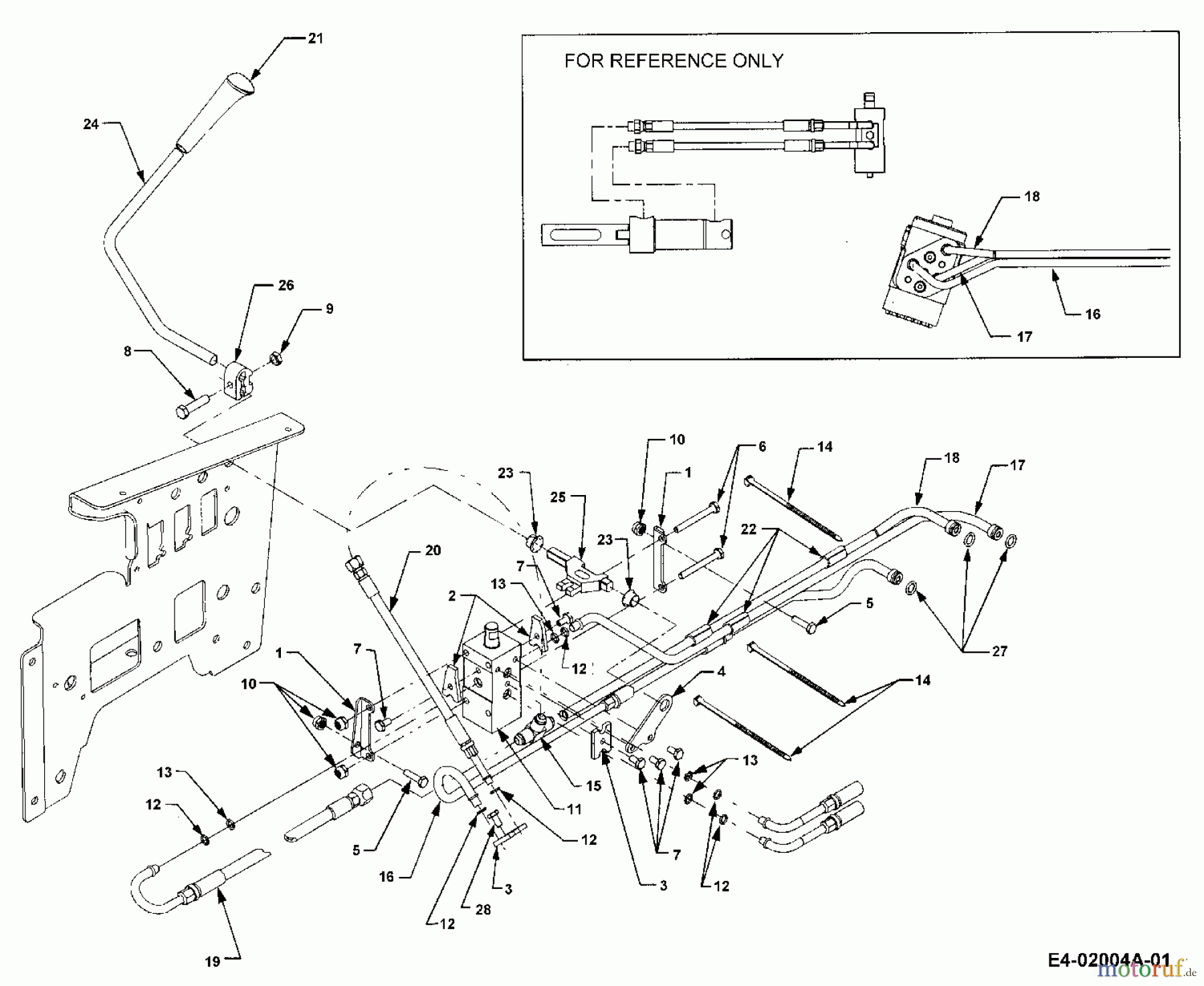  Cub Cadet Gartentraktoren HDS 3200 14A-652-603  (2002) Hydraulik
