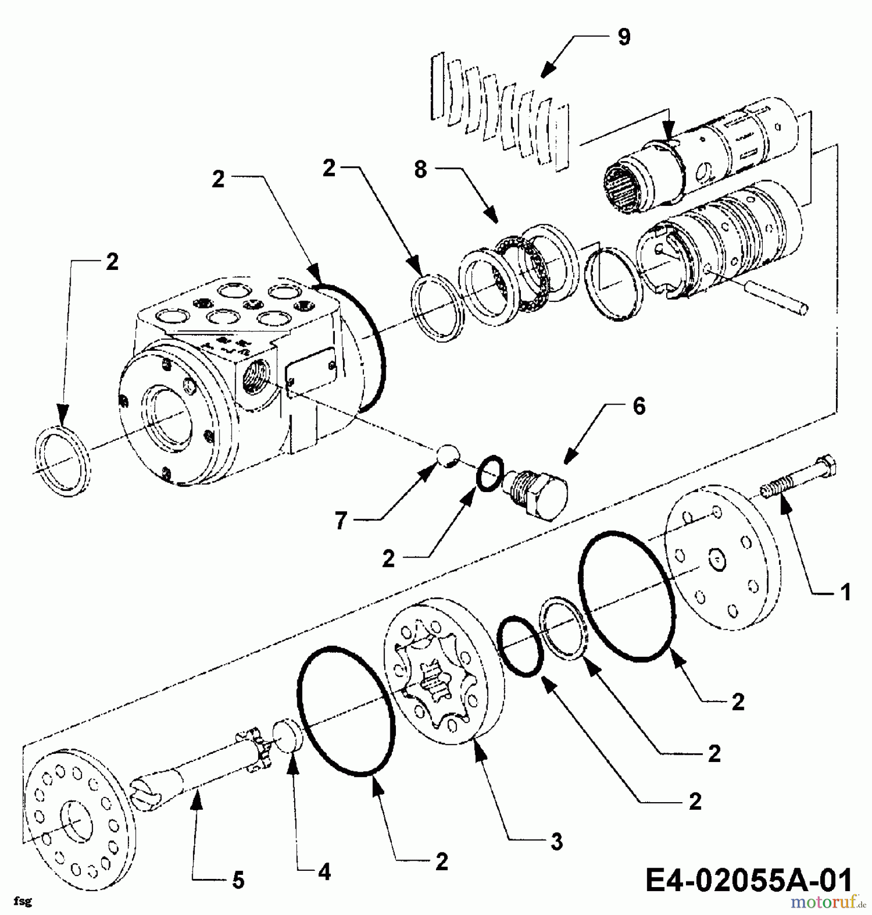  Cub Cadet Gartentraktoren HDS 3185 14A-665-603  (1999) Hydraulikpumpe Lenkung