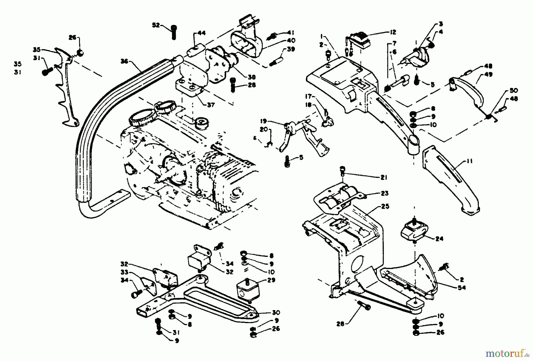  Echo Sägen, Kettensägen CS-452VL - Echo Chainsaw Handles  S/N: 000000 - 0230441