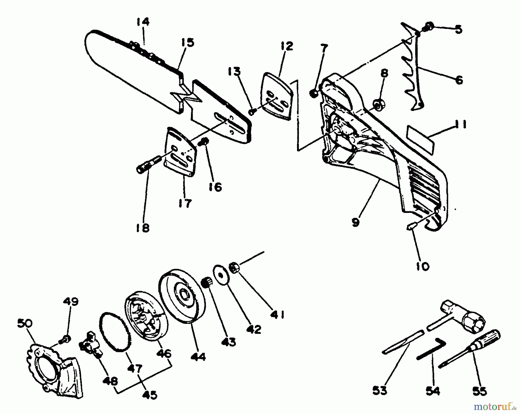  Echo Sägen, Kettensägen CS-510EVLP - Echo Chainsaw Clutch, Cutting Attachment, Tools