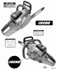 Echo CS-530 - Chainsaw, S/N: C02803001001 - C02803999999 Ersatzteile Labels