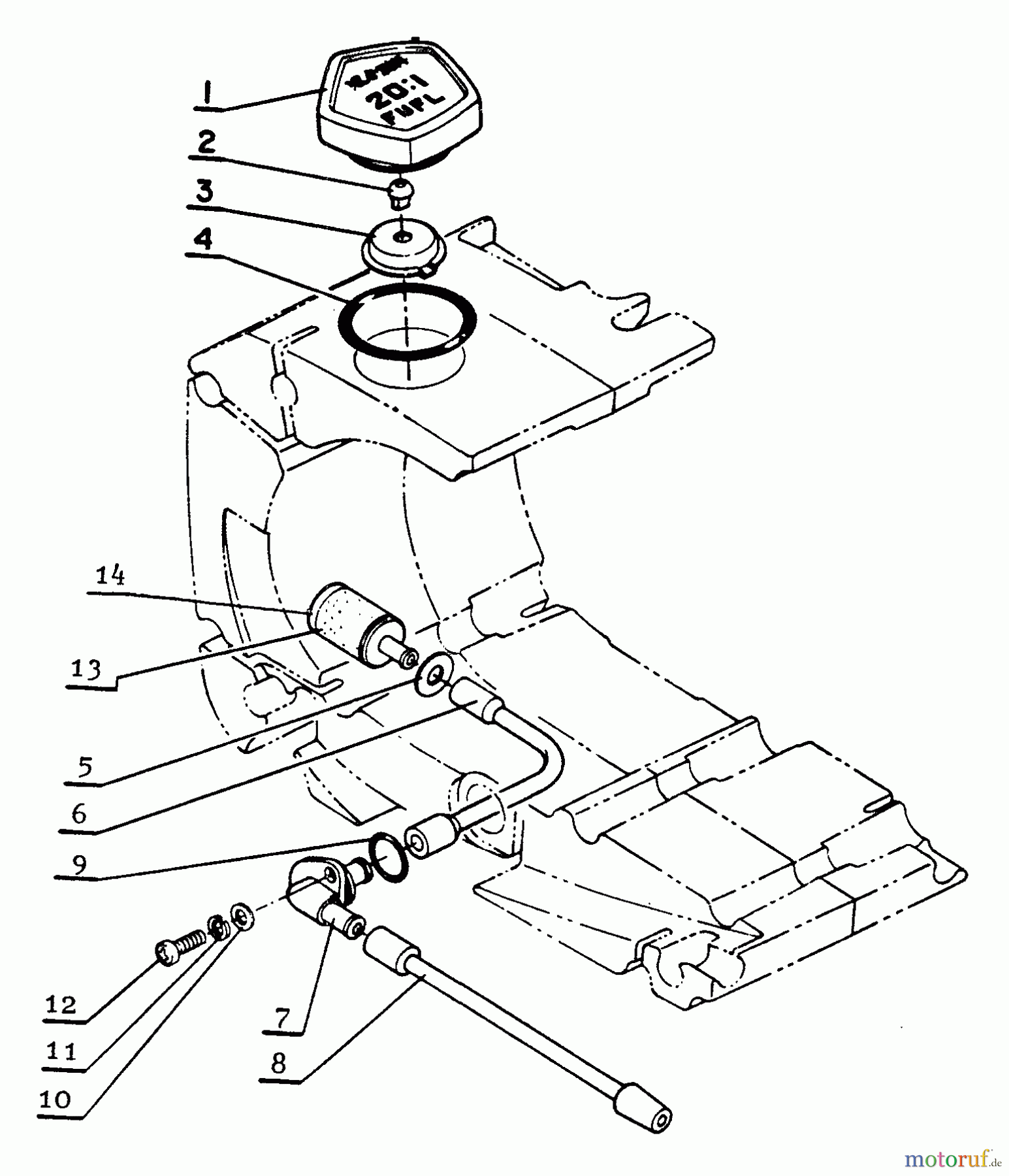  Echo Sägen, Kettensägen CS-601SVL - Echo Chainsaw Fuel Line