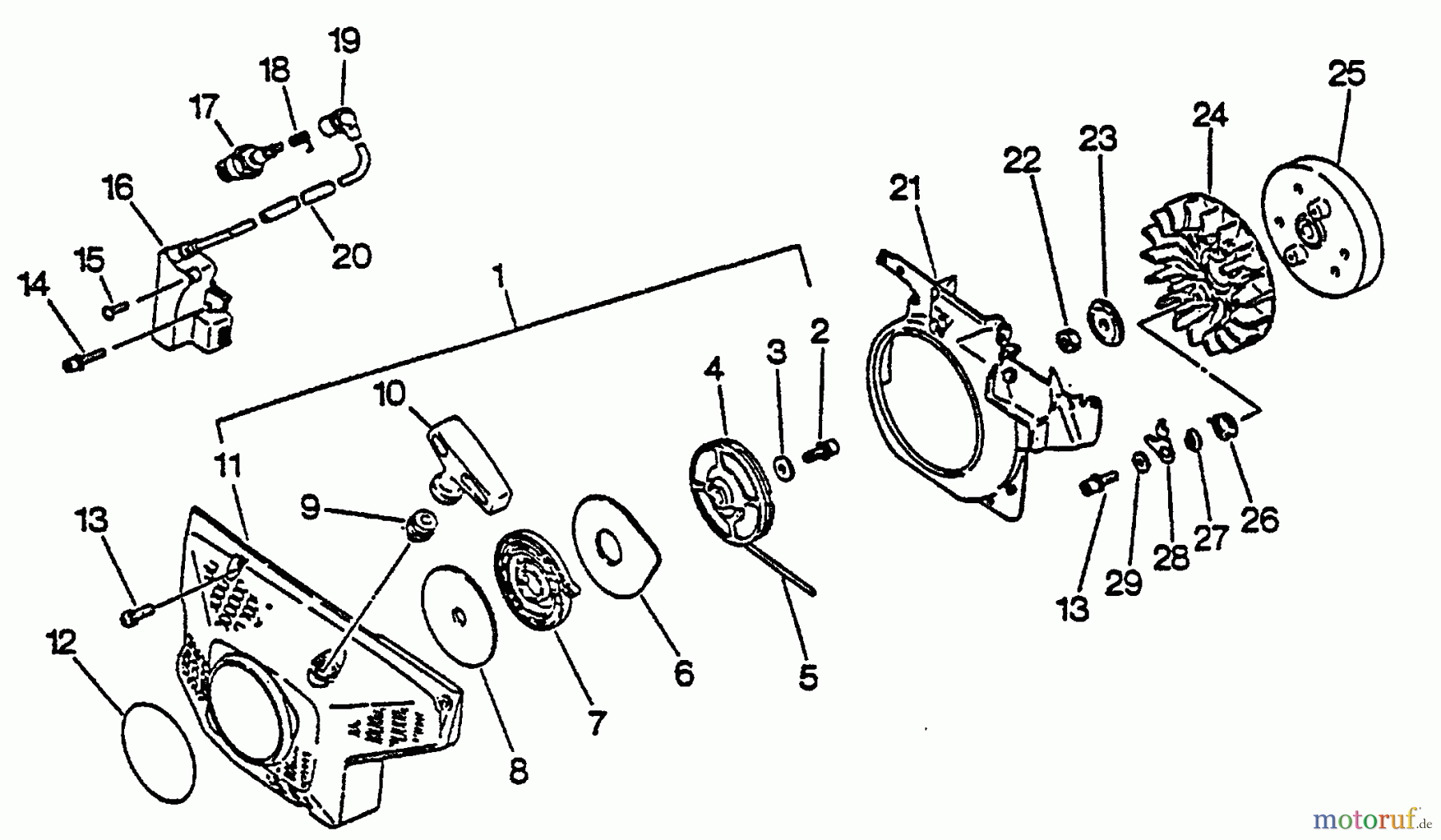 Echo Trennsägen CSG-6700 - Echo Cut-Off Saw, S/N: 001001 - 002600 Starter