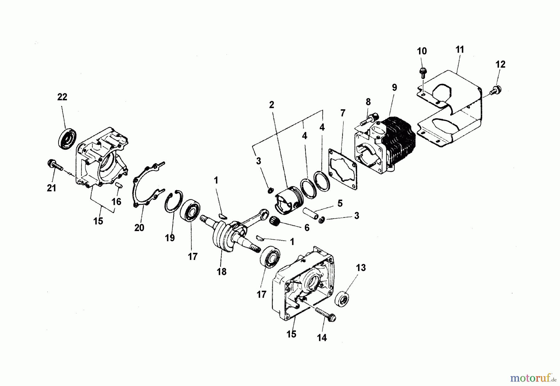  Echo Bläser / Sauger / Häcksler / Mulchgeräte	 PB-210E - Echo Hand Held Blower (Type 1E) Engine, Cover