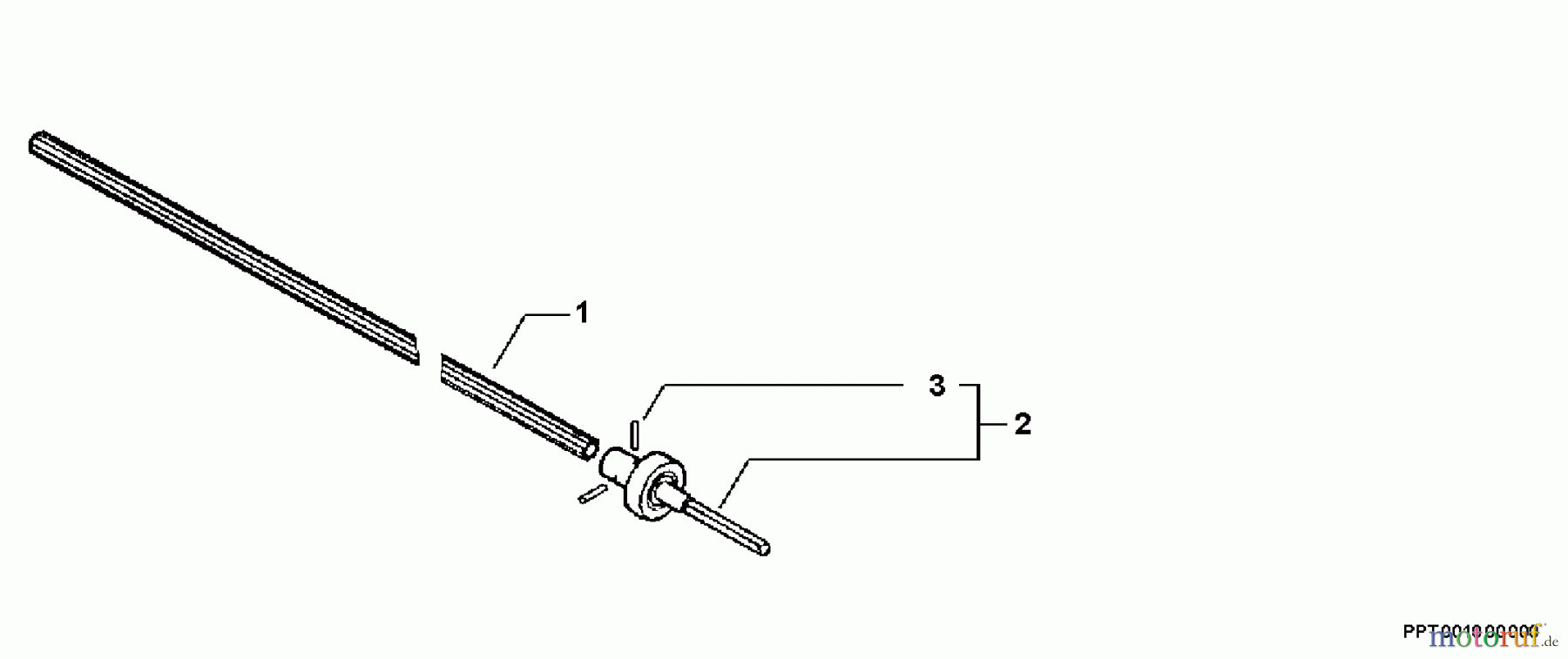  Echo Hochentaster PPT-260 - Echo Pole Saw / Pruner, S/N: 04001001-04999999 Driveshaft, Connector