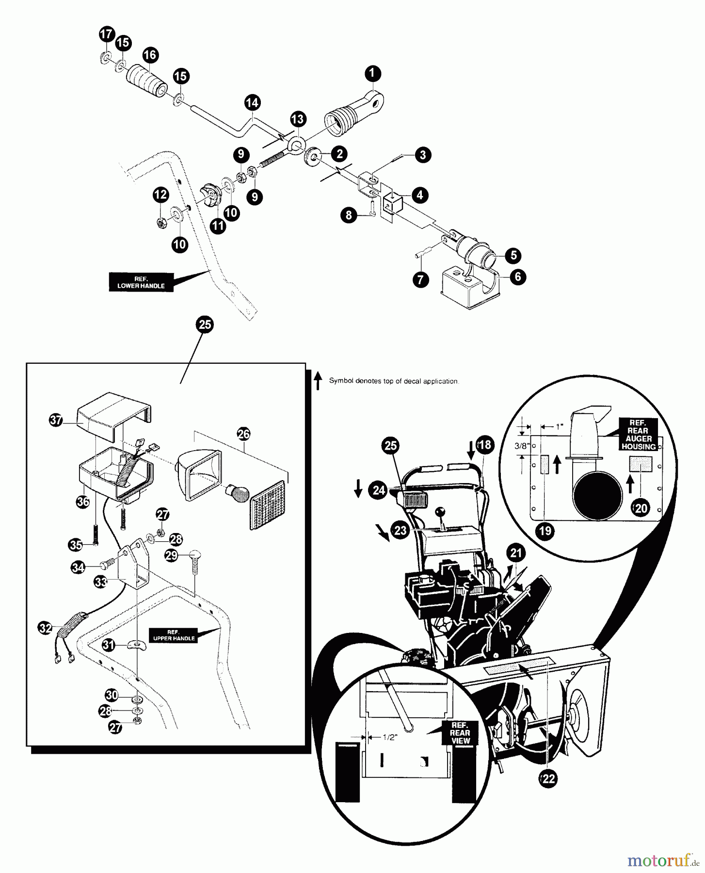  Echo Schneefräsen ST-8027 - Echo Snow Thrower Chute Control, Head Light Kit, Decals